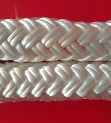 Weiße umsponnene dünne umsponnene Nylonnylonschnur des Polyester-Seil-5mm